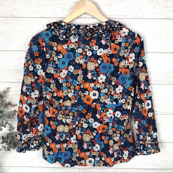 JONES NEW YORK Sport Floral Button Down Top Shirt - Picture 3 of 7